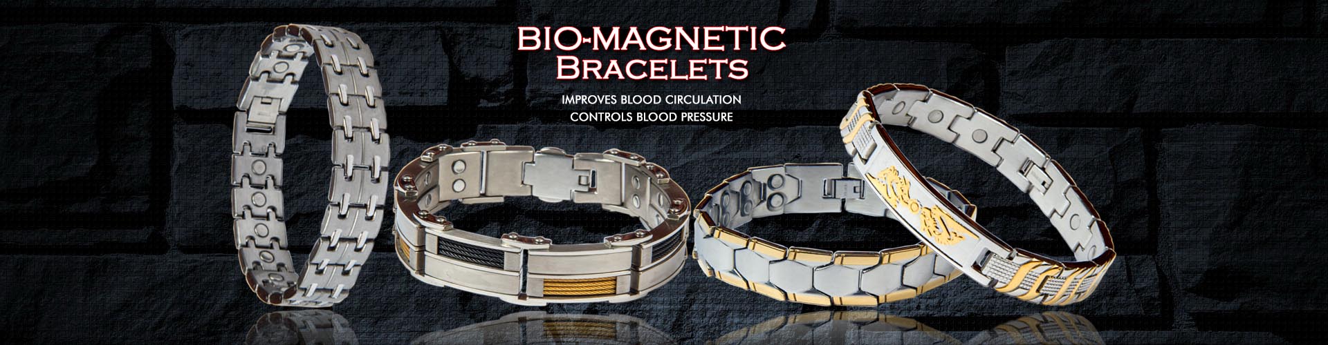 Moksh Trade International for Titanium magnetic Bracelet