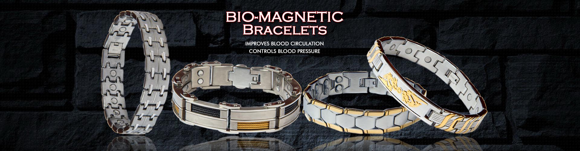 Moksh Trade International for Titanium magnetic Bracelet